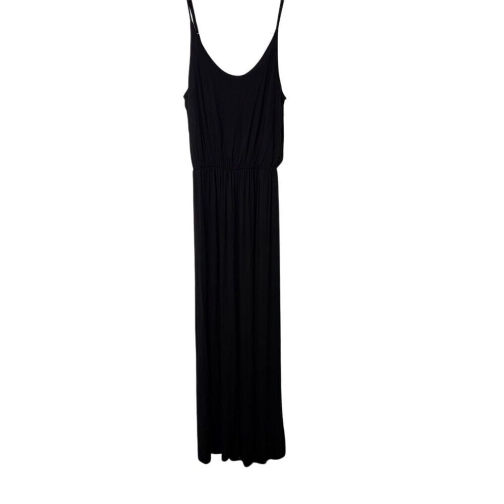 Lush Women's Black Maxi Dress M Sleeveless Scoop Neck Summer Casual